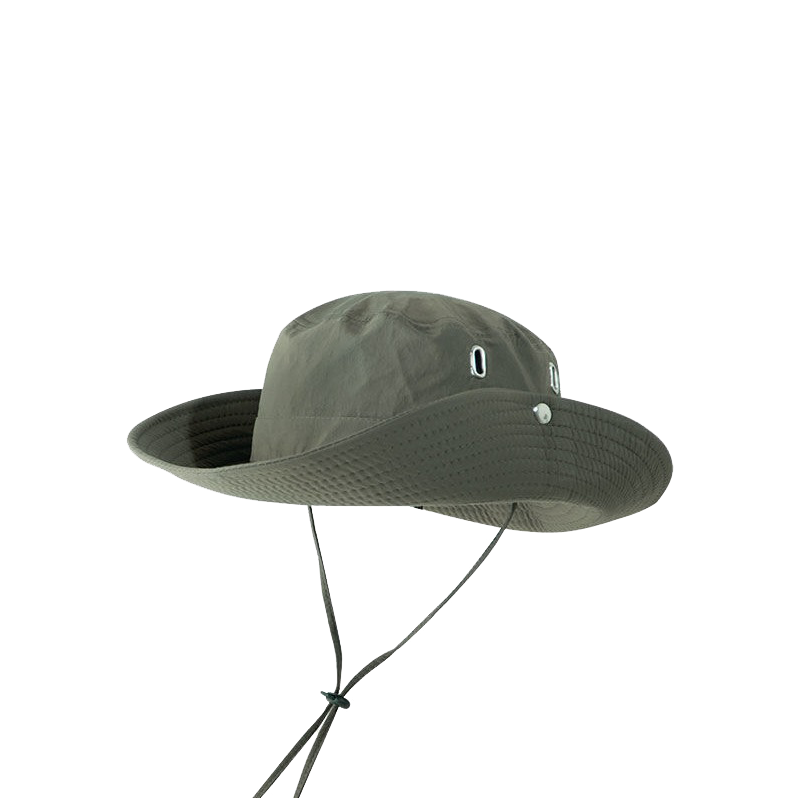 Breathable Bucket Hat with String – Drawstring Mountain Hat for Hiking & Outdoor, Unisex Sun Protection Cap