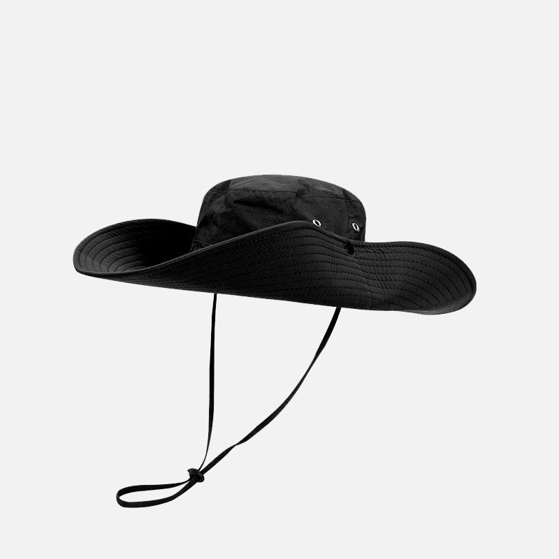 Breathable Bucket Hat with String – Drawstring Mountain Hat for Hiking & Outdoor, Unisex Sun Protection Cap