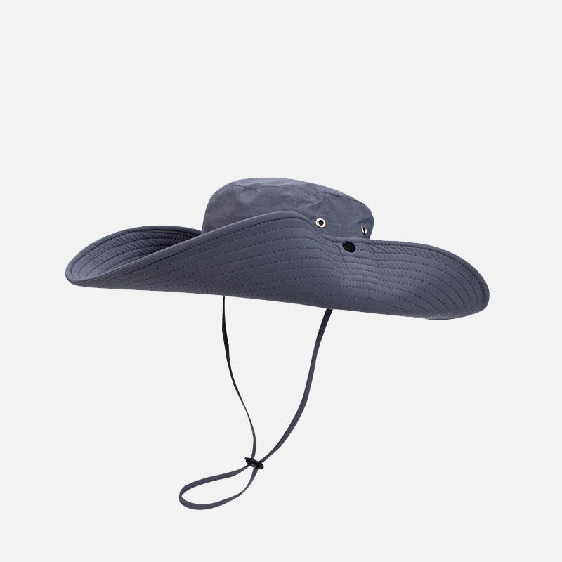 Breathable Bucket Hat with String – Drawstring Mountain Hat for Hiking & Outdoor, Unisex Sun Protection Cap