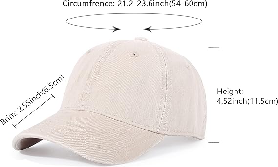 Designer Baseball Caps Women's Washed Cotton Men Ladies Adjustable Hat