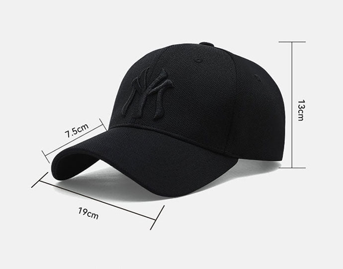 Embroidered Baseball Cap Blank Personalized Headwear Men Black Hat