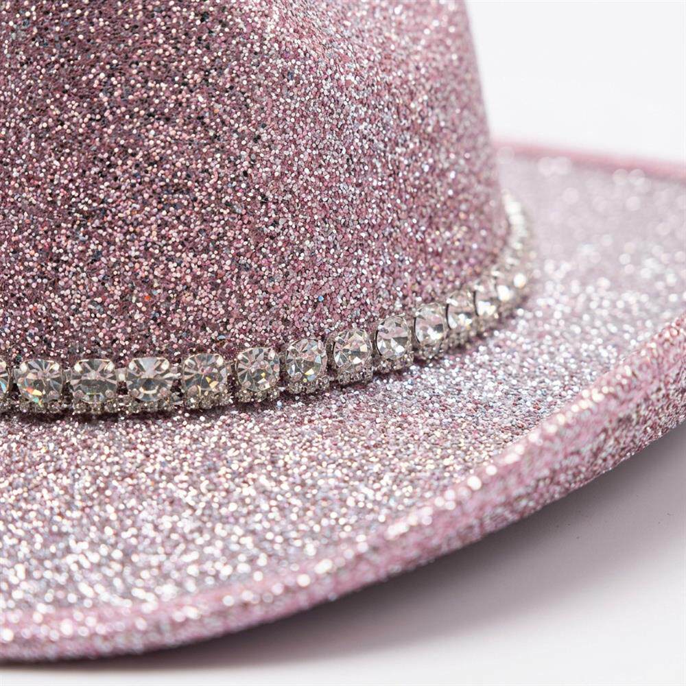 Glitter Cowboy Hat Sparkling Western Style for Parties & Festivals