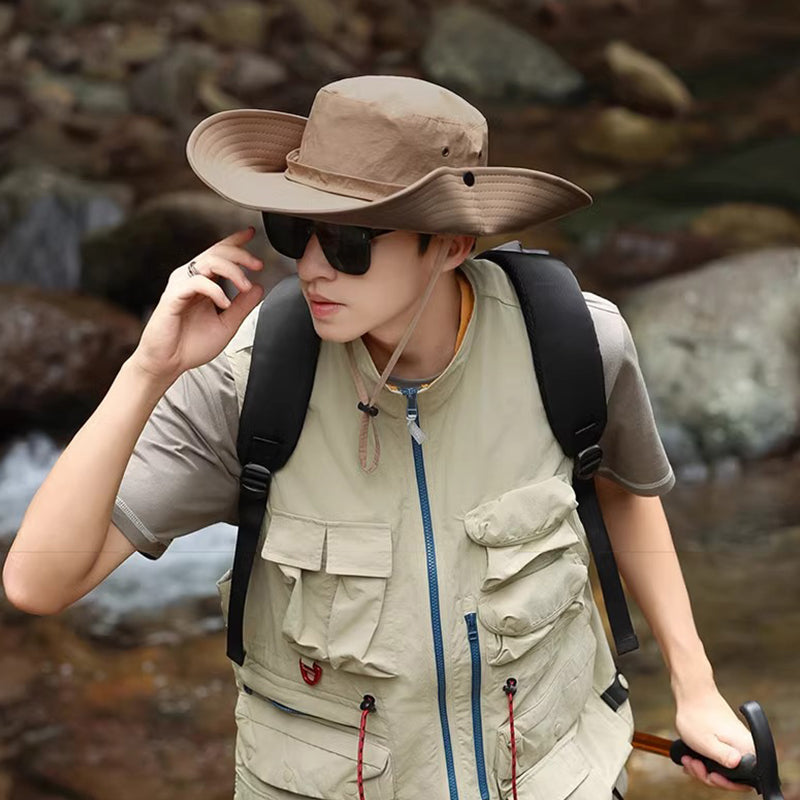 Lightweight Summer Bucket Hat for Men – Breathable Sun Hat for Outdoor, Beach, and Travel