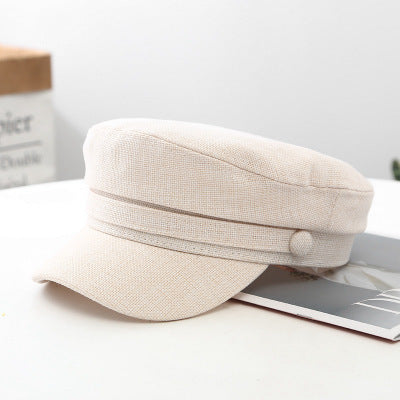 Newsboy Cap Womens Black Sun Hat with Adjustable Rope Summer FEIMANS
