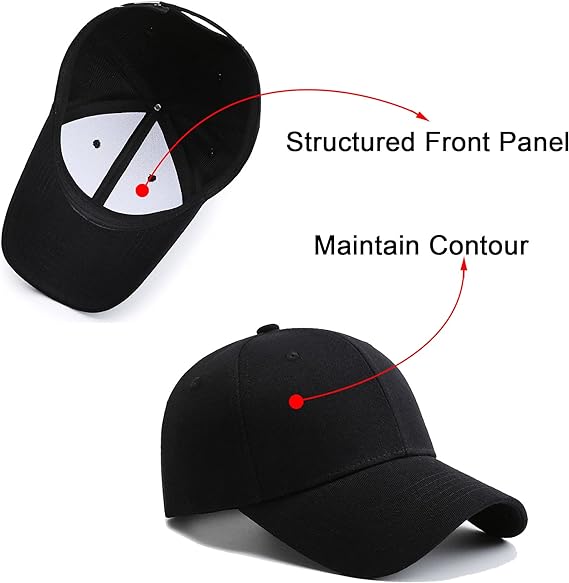 Red Baseball Cap Womens Ladies Golf Hat Pure Cotton