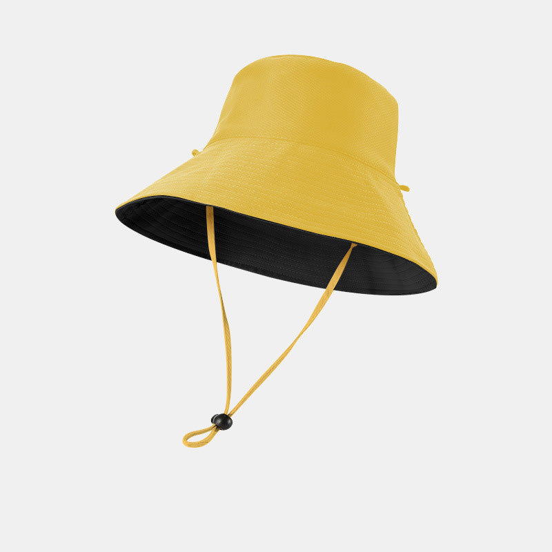 Reversible Bucket Hat Double-Sided Sun Hat with Wide Brim UV Protection Foldable