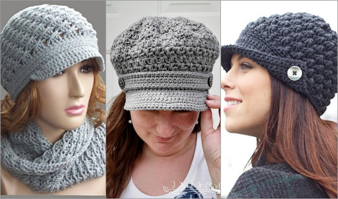 Crochet & Knit Newsboy Cap Patterns: Free Designs for All Ages