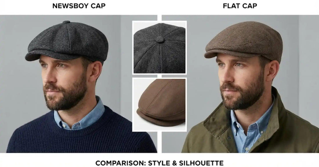 newsboy cap vs flat cap style comparison for men