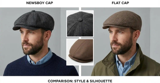 newsboy cap vs flat cap style comparison for men