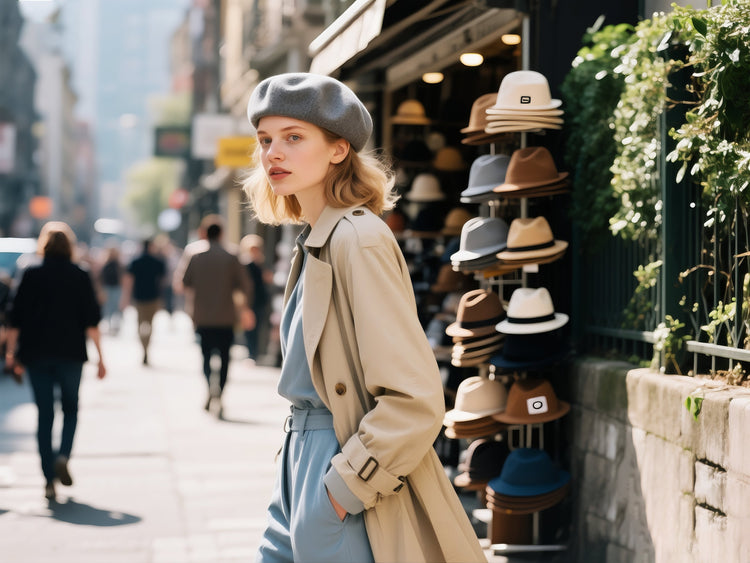 Berets for Women Classic Men French Style Wool, Leather & Artistic Cap