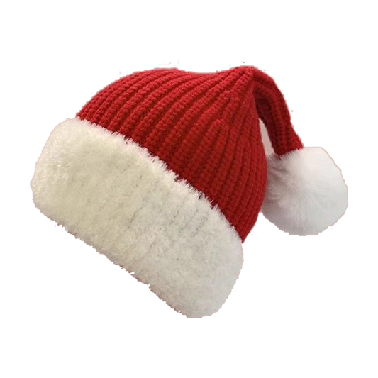 Baby Infant Santa Hat Knitted Toddler Christmas Beanie Winter Warm Red Cap