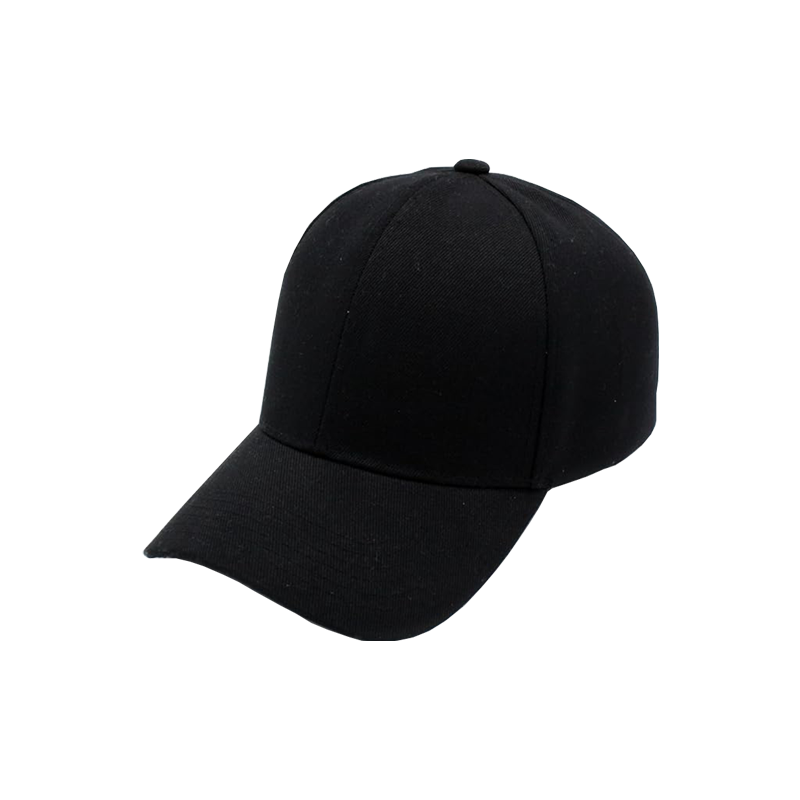 Black Baseball Cap Top Level Hat Men Women Classic Adjustable Plain Hat