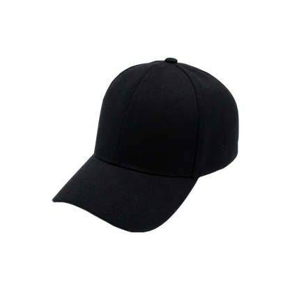 Black Baseball Cap Top Level Hat Men Women Classic Adjustable Plain Hat