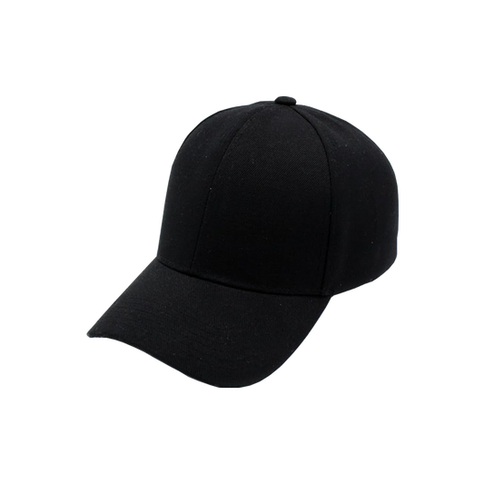 Black Baseball Cap Top Level Hat Men Women Classic Adjustable Plain Hat