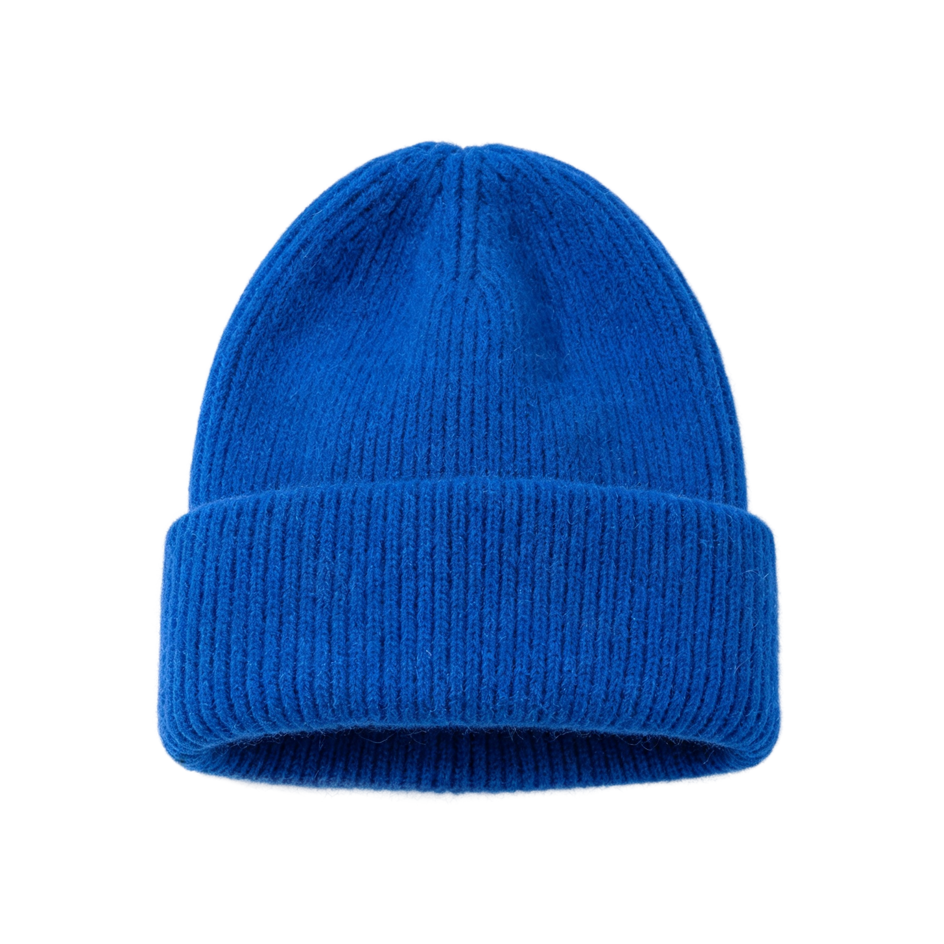 Royal Blue Beanie Soft Knit Winter Hat Cobalt Blue Style