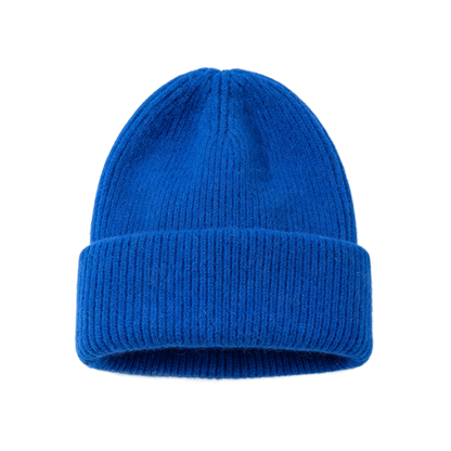 Royal Blue Beanie Soft Knit Winter Hat Cobalt Blue Style