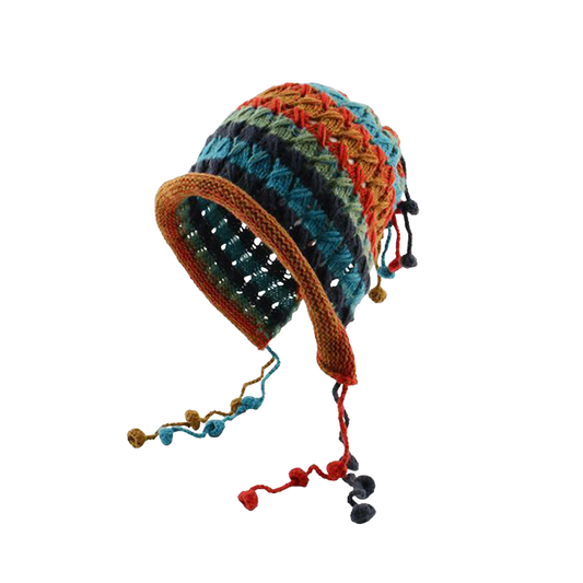 Colorful Beanie Multicolor Knit Winter Hat Soft Cozy Style Cap