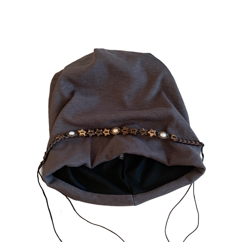 Vintage Beanie Retro Knit Winter Hat Classic Ski Style for Women