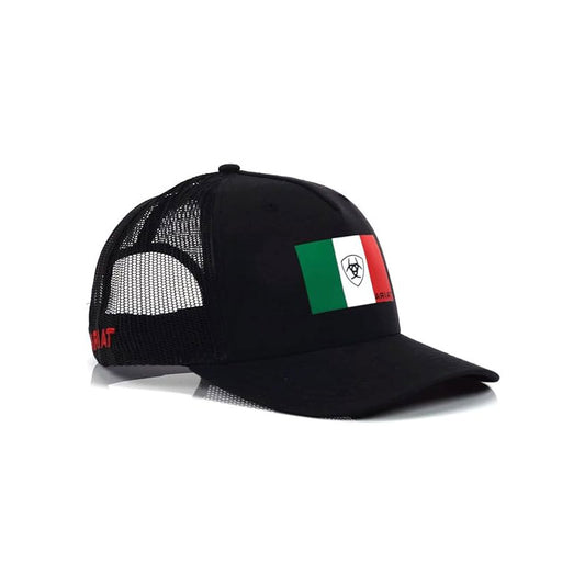 Mexico Baseball Cap Men's Snapback Flex Fit Small Shield Logo Black Hat