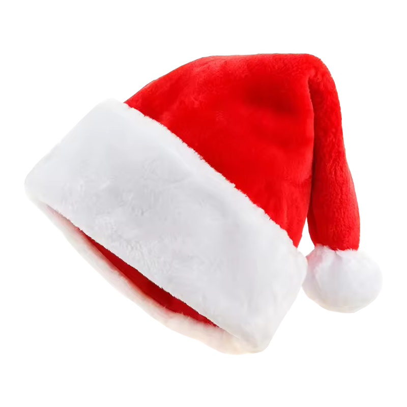Oversized Big Santa Hat Extra Large Plush Holiday Cap for Large Heads