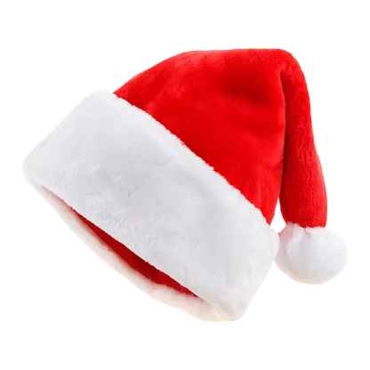 Oversized Big Santa Hat Extra Large Plush Holiday Cap for Large Heads