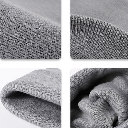 Black Beanie Hat Women Soft Knit Winter Cap Unisex Everyday Classic Style