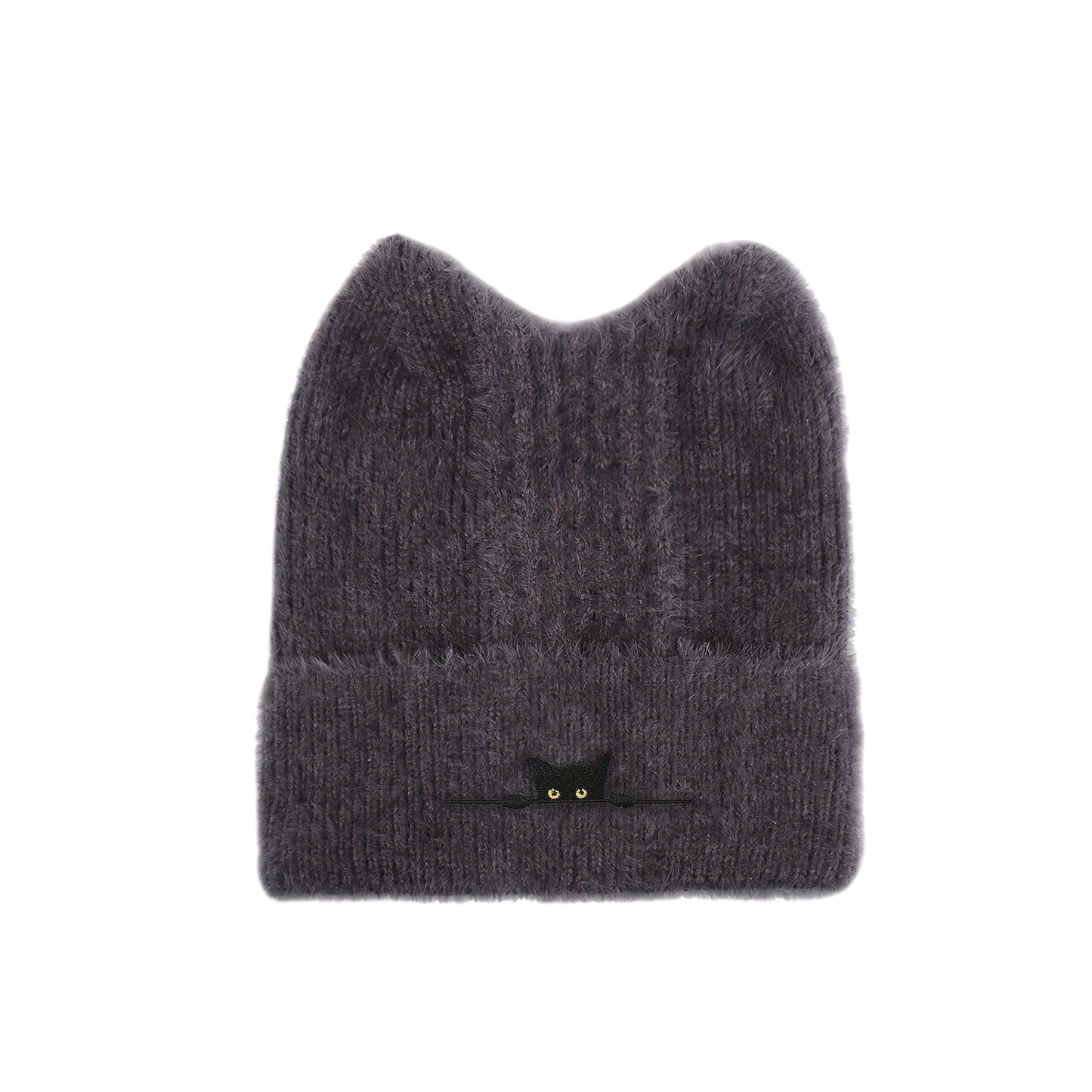 Cat Ear Beanie Cute Knit Winter Hat Soft Warm Cosplay Cap for Women Men