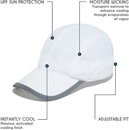 Cool Baseball Cap Hats for Men and Women Golf Sports Outdoor SPF UV