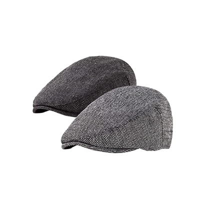 Mens Newsboy Cap Adjustable Newsboy Hats for Flat Irish Cabbie Tweed