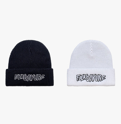 Embroidered Beanie Knit Winter Hat Premium Logo Cap Soft Everyday Style
