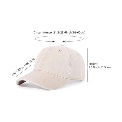 Designer Baseball Caps Men and Women Washed Cotton Adjustable Hat