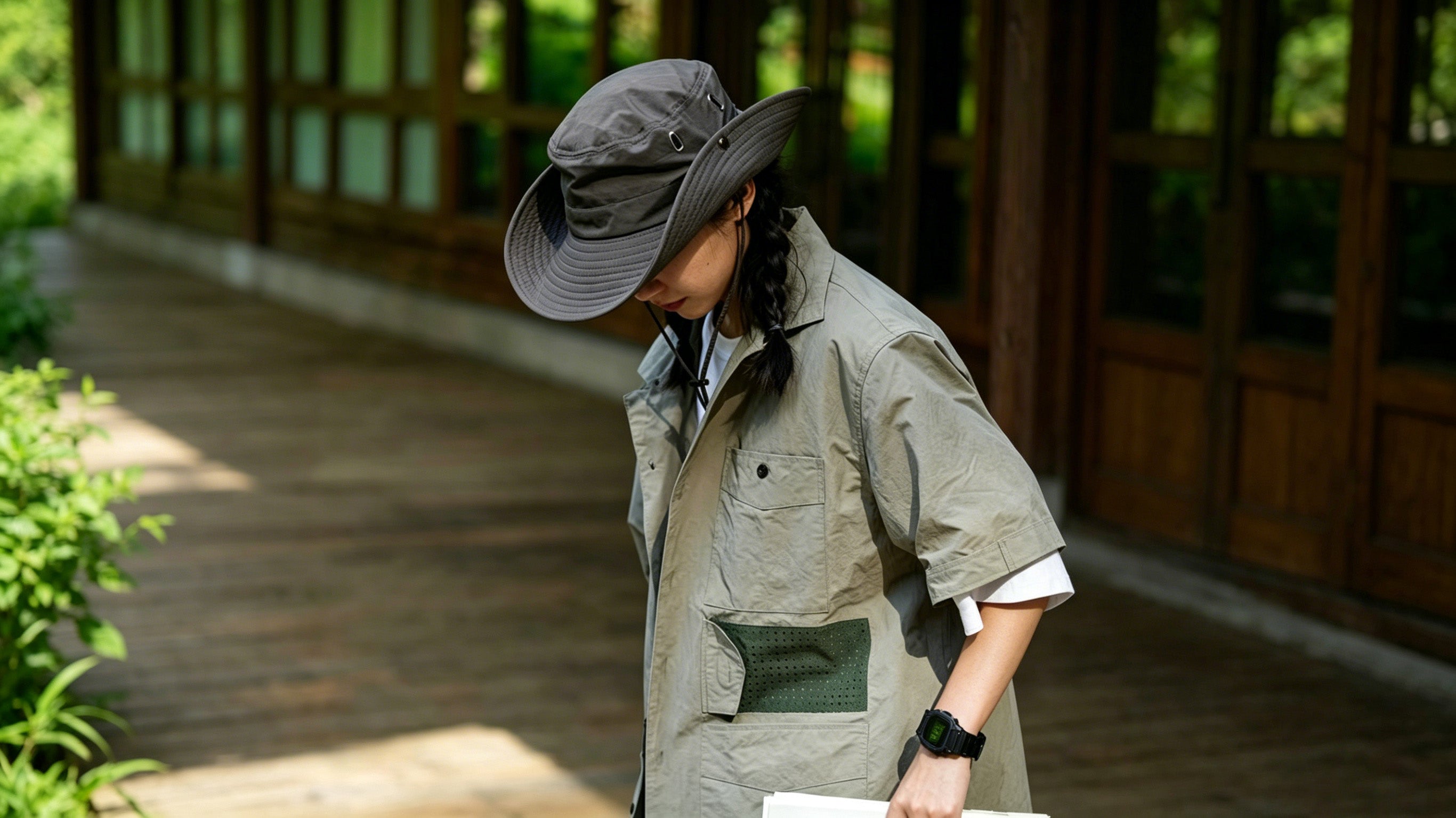 Breathable Bucket Hat with String Drawstring Mountain Hat for Hiking & Outdoor, Unisex Sun Protection Cap