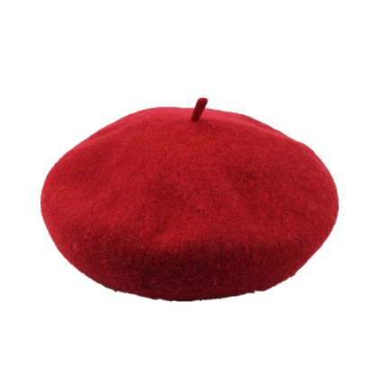 Red Berets for Women Premium Wool French Beret Hat Classic Wardrobe Addition