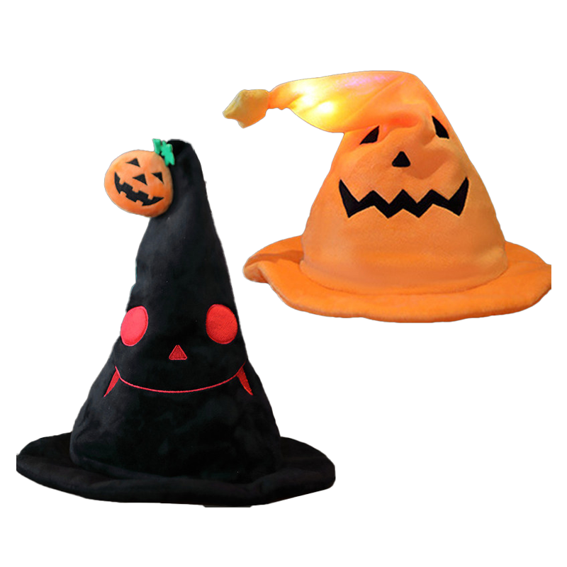 Funny Hat with Moving Light-Up Top Halloween Witch Costume Hat for Adults & Kids