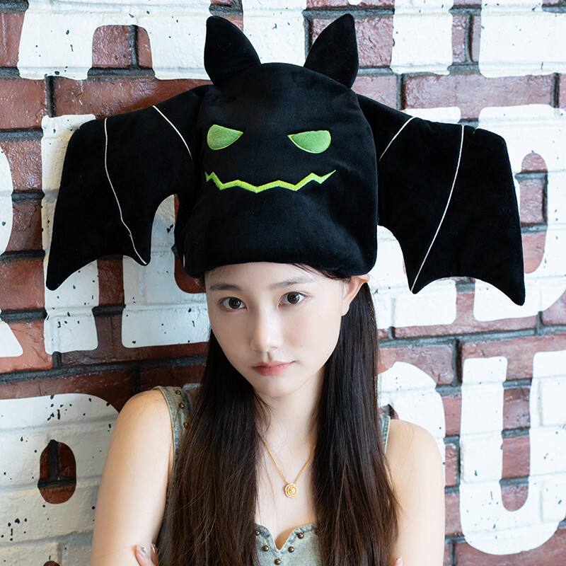Adult Witch Hat Electric Bat Shape Crazy Halloween Costume Hat for Adults
