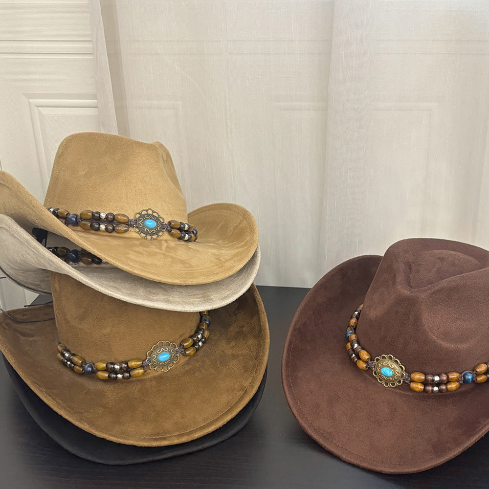Australian Cowboy Hat | Vintage Western Wide Brim Sun Hat for Men & Women