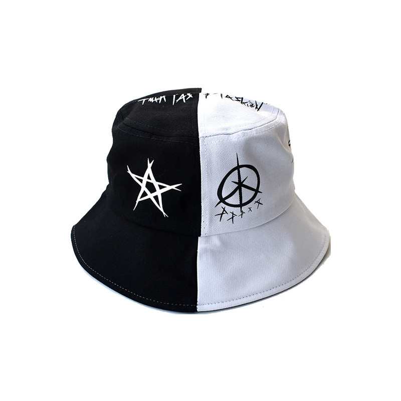 Black and White Bucket Hat – Classic Two-Tone Design for Men & Women (1)