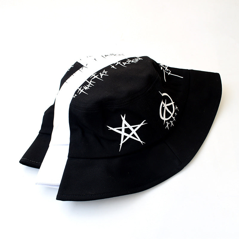 Black and White Bucket Hat – Classic Two-Tone Design for Men & Women (1)