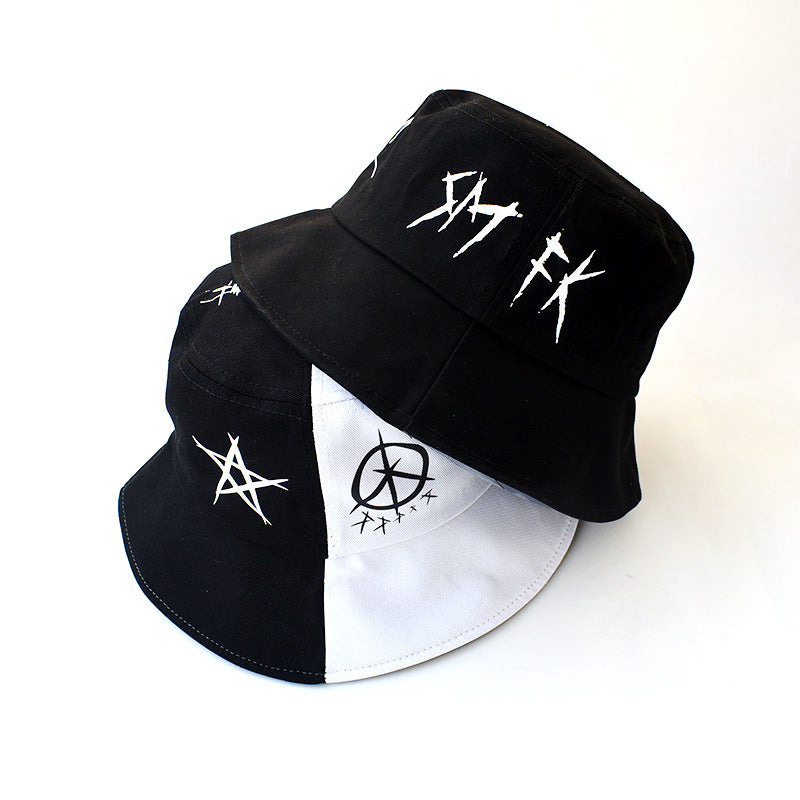 Black and White Bucket Hat – Classic Two-Tone Design for Men & Women (1)
