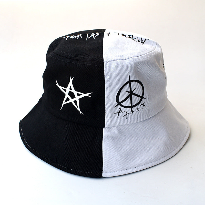 Black and White Bucket Hat – Classic Two-Tone Design for Men & Women (1)