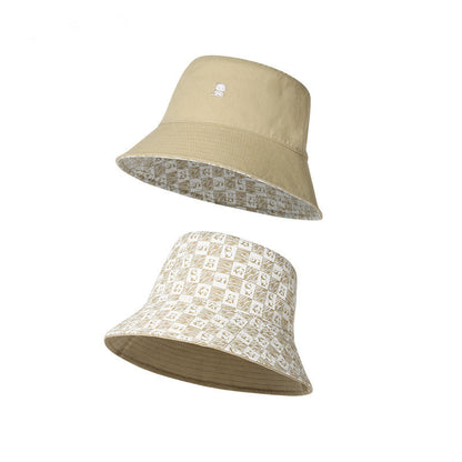 Cotton Bucket Hat | 100% Cotton Reversible Sun Hat with Panda Print for Men and Women