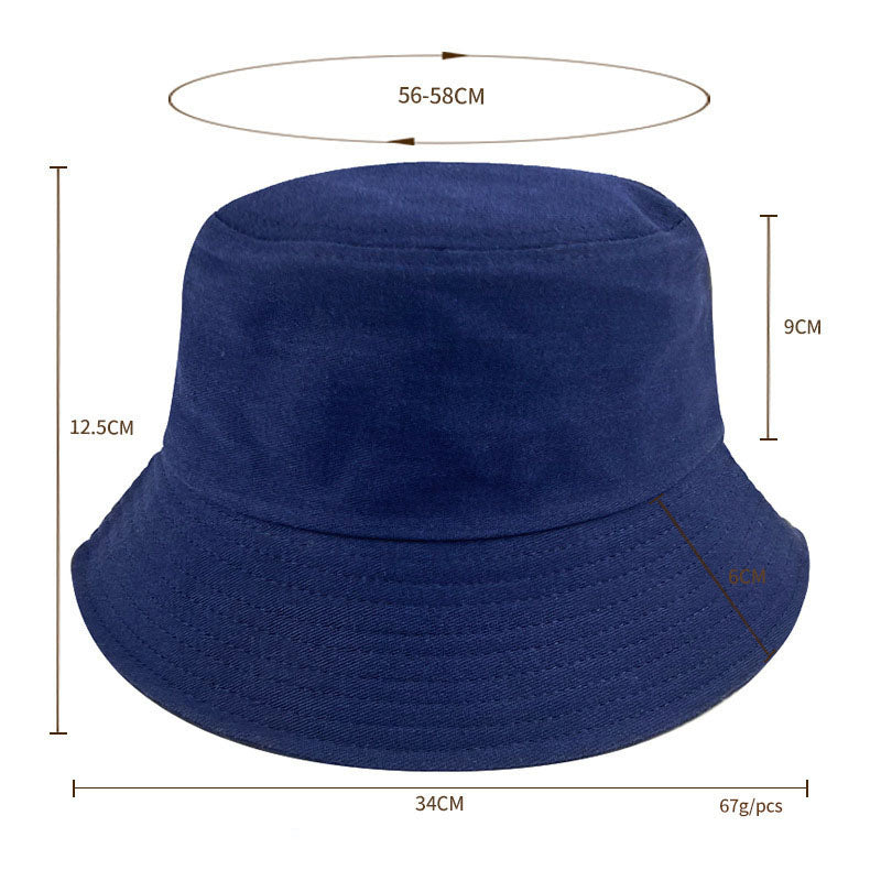 Custom Bucket Hat – Cotton Plain Color Sun Hat for Men & Women with Logo Customization