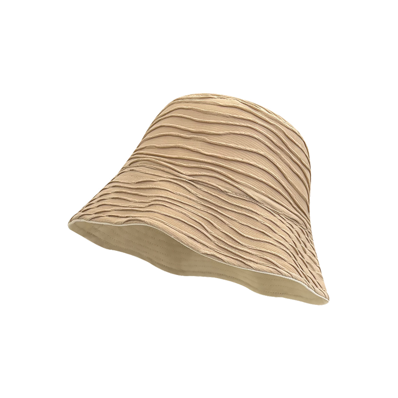 Designer Mens Bucket Hats | Unique Double-Sided Fashion Wave Pattern Sun Hat