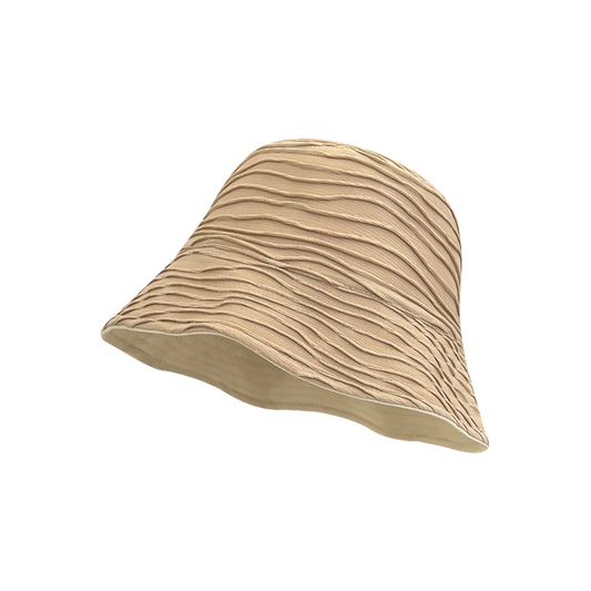 Designer Mens Bucket Hats | Unique Double-Sided Fashion Wave Pattern Sun Hat