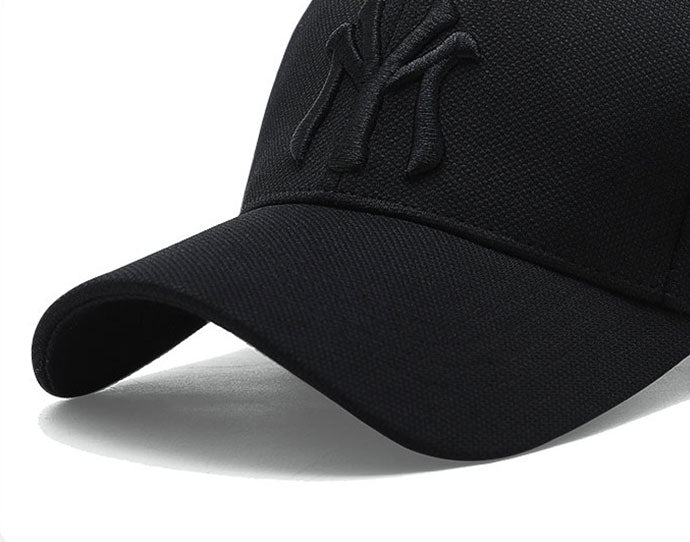 Embroidered Baseball Cap Blank Personalized Headwear Men Black Hat