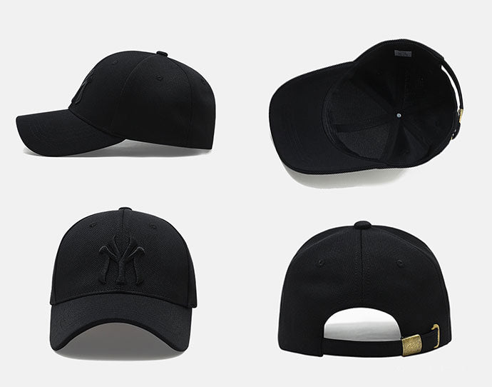 Embroidered Baseball Cap Blank Personalized Headwear Men Black Hat