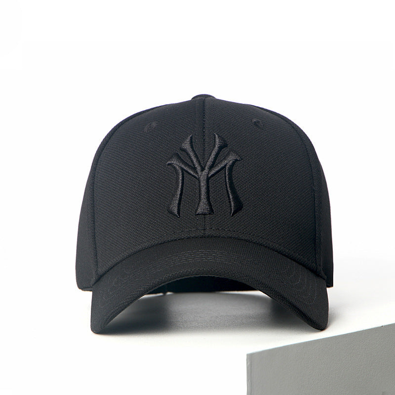 Embroidered Baseball Cap Blank Personalized Headwear Men Black Hat