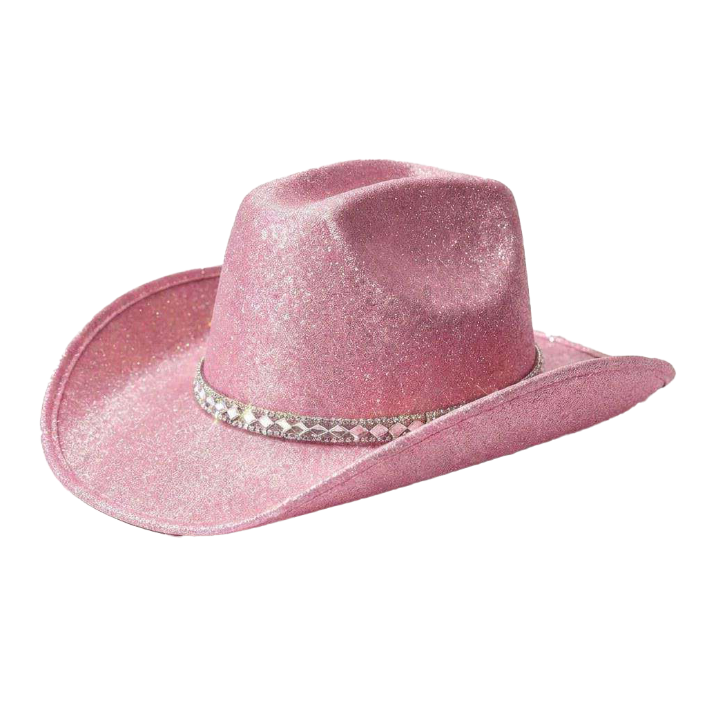 Glitter Cowboy Hat Sparkling Western Style for Parties & Festivals