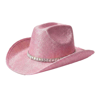 Glitter Cowboy Hat Sparkling Western Style for Parties & Festivals