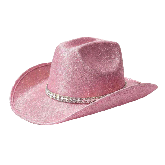 Glitter Cowboy Hat Sparkling Western Style for Parties & Festivals